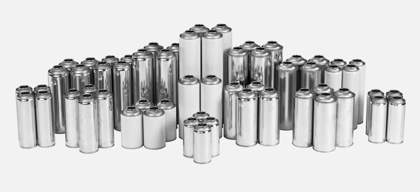 خانواده قوطی اسپری-صنایع قوطی سازی تکمیل